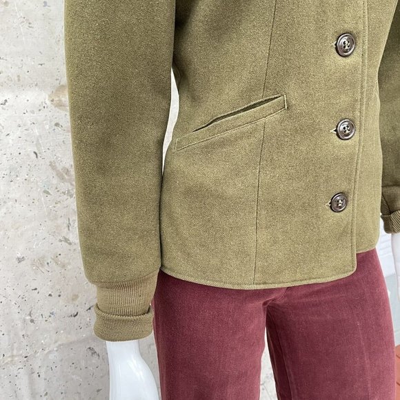 Vintage WW2 Women’s 1944 Wool Field Jacket Shawl Collar, Small/M - Picture 6 of 9